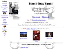 Tablet Screenshot of bonniebraefarms.com
